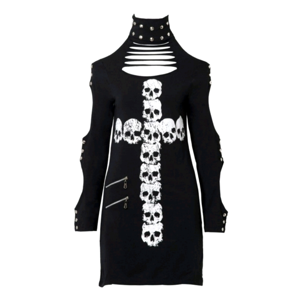 🦇Jawbreaker Gothic Skull Tunic/Dress